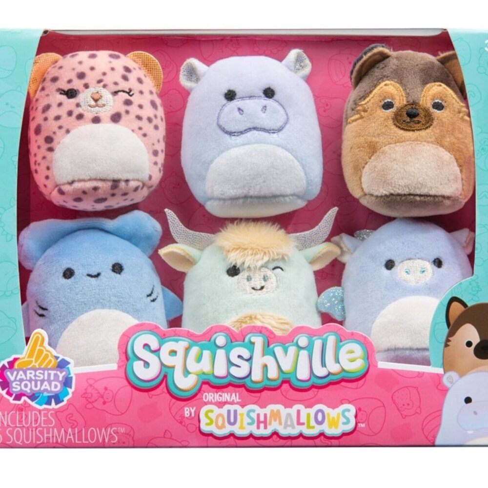 Squishville Original Squishmallows Honor Roll Squad Plush - Six 2-Inch Stuffies